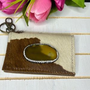 NEW Hair on Hide Becca cardholder keychain Keep it Gypsy! 🩷🩷